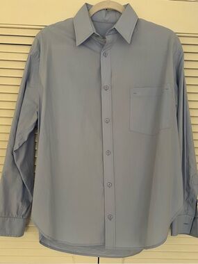 Matteau Light Blue Organic Cotton-Poplin Shirt